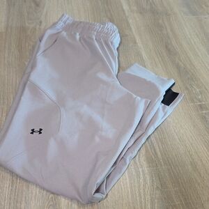 Under Armour Unstoppable Womens Pale Pink Grey Performance Joggers